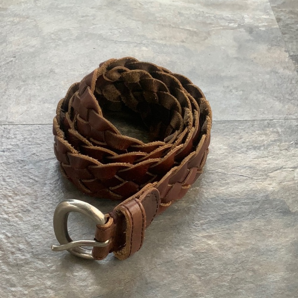 Brown Braided Belt